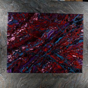 Acrylic Pour Painting 11x14 Clear coated